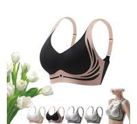 HomeJoySet Super Gather Lifting Bra, Anti-Sagging - Powerful Push-up Seamless for Daily & Night Out(Black,M)