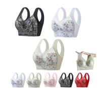 HomeJoySet Wireless Seamless Push Up Bralette - Comfort Lift T-Shirt Bras for Women(3pcs-a,XL)