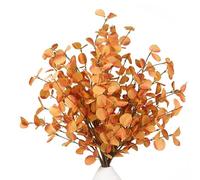 HomeKaren Fall Stems 6 Pcs Artificial Eucalyptus Fall Leaves 27.5 inch Fall Floral Picks, Fall Branches Decor for Vase, Fall Vase Filler Decoration Indoor
