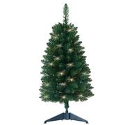 HomeKaren Pre-Lit Artificial Christmas Tree 90CM, Battery Operated Desktop Halloween Tree with 50 LED 160 Branch Tips Mini Christmas Tree Decoration Indoor Outdoor