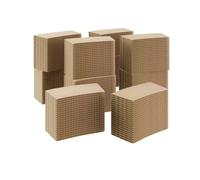Homelance Sleeves Coffee 200 Pcs - Corrugated Brown Kraft Paper Cups Sleeves Fit 12oz, 16oz, 20oz, 22oz & 24oz Cups - Recyclable & Disposable - Perfect for Hot Drinks in Cafes & Offices (PACK OF 200)