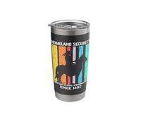 Homeland Security Vintage Retro Native American Indigenous Stainless Steel Insulated Tumbler