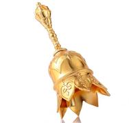 Homelavie Super Loud Lotus Brass Hand Call Bell Ringing Dinner Bell (Gold)