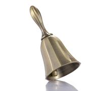 Homelavie Super Loud Solid Brass Hand Call Bell for Ringing at Wedding