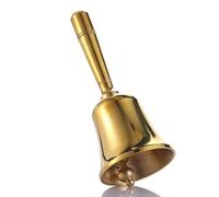 Homelavie Super Loud Solid Brass Small Hand Call Bell for Wedding, Seniors, Classroom, Dinner, Meditation