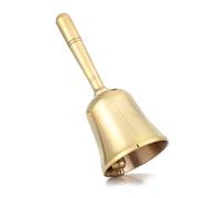Homelavie Super Loud Solid Brass Small Hand Call Bell for Wedding, Seniors, Teacher, Dinner, Tibetan, Meditation, Bedridden