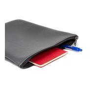 HOMELAY Book cover made of high quality leatherette, dimensions: 20 x 25 cm. Protective cover for books, toiletry bag, tablet, controllers, pill box and others. Closing with zip. Handmade