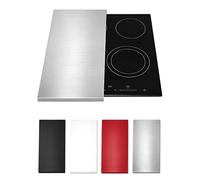 HOMELAY Ceramic Hob Protector and Hob Protector Induction (Not for Gas) - 55 x 33 x 2.5 cm-Handmade in Europe-Extremely Robust - Hob Covers for Induction Hob & Ceramic Hob Cover (1, Stainless Steel)