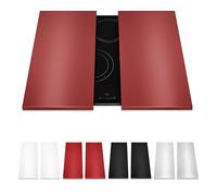 HOMELAY Ceramic Hob Protector and Hob Protector Induction (Not for Gas) - 55 x 33 x 2.5 cm - Handmade in Europe - Extremely Robust - Hob Covers for Induction Hob & Ceramic Hob Cover (2, Red)
