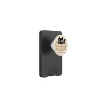 Homeless Cat Box Cat Funny Kitten Cute Black Cat PopSockets PopWallet for MagSafe