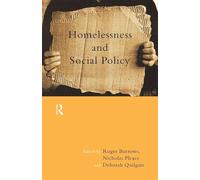 Homelessness and Social Policy