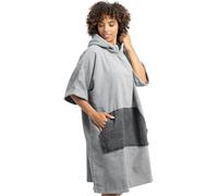 HOMELEVEL Unisex Changing Robe - Mens/Ladies Poncho - Terry Cotton Hooded Surf Poncho for Men/Women Beach Swimming - Adult Sizes S/M L/XL
