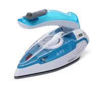 HomeLife 1100w "TravelPro" Worldwide Voltage Lightweight Compact Travel Steam Iron with Ceramic Sole and foldable handle - Blue - E7101