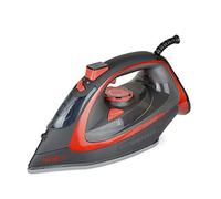 HomeLife 3200w Hurricane v2 Steam Iron with Ceramic Soleplate - Large Capacity 400ml Water Tank - Anti-Drip and Anti-Calc - E7732 - Black & Red
