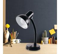 Homelife 35W 'classic' Flexi Desk Lamp - Onyx Black