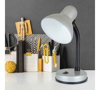 Homelife 35W 'classic' Flexi Desk Lamp - Strato Silver