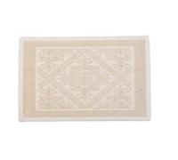 HomeLife Bath Mat in Cotton Cream 50 x 80 cm Made in Italy | Absorbent Bath Mat with Non-Slip Bottom | Washable Shower Mat | Sardo Shower Mat