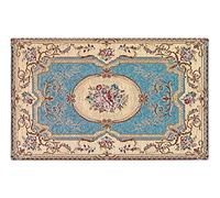 HomeLife Classic Non-Slip Living Room Rug Made in Italy | Slim Rug for Bedroom/Living Room, Bathroom, French Style 200X280 azure