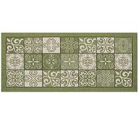 HomeLife Kitchen Rug | Non Slip Mat for Kitchen | 55x240 Made in Italy | Modern Floor Mat | Long Runner Rug 2 Kitchen Mat Non Slip Washable [55X240, Grey Green]