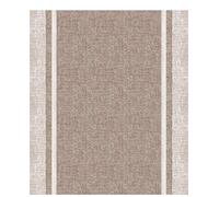 HomeLife Kitchen Rug Non-Slip Washable Vinyl 52 x 300 cm Made in Italy | Non-Slip PVC Indoor and Outdoor Printing Coffee Linen Effect | Runner Mats Long Rubber [300 cm]