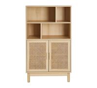 HOMELIFE Maya Rattan Fronted Cupboard with Shelves