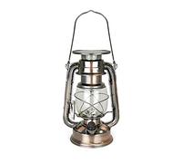 HomeLife Nova Scotia Solar LED Storm Lamp with 15 Bright LED's / Carry Handle / Weatherproof Design / Solar Rechargeable / Variable Dimmer Settings / Energy Saving - D1202CP - Copper