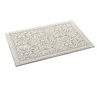 HomeLife Super Absorbent Bath Mat - 60 x 90 cm Cotton & Polyester Blend Machine Washable Rugs - Quick Dry Bath Mat with no Anti-slip Backing - Made in Italy Embossed Design Bathroom Carpet