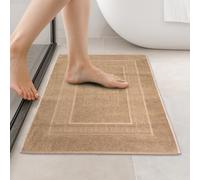 HomeLife Super Absorbent Bath Mat - 60 x 90 cm Cotton & Polyester Blend Machine Washable Rugs - Quick Dry Bath Mat with no Anti-slip Backing - Made in Italy Embossed Design Bathroom Carpet