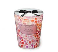 HomeLights Scented Candles Coral Paradise 6.7oz Soy Candles Natural Boho Textures Large 3-Wick Jars Candles Great for Event Gifts, Stress Relief and Relaxation