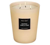 HomeLights Scented Candles, Large Jar Aromatherapy, Natural Soy Wax, 130 Hours Long Burning Gift, Whipped Vanilla Cake