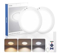 Homelist 12000mAh Magnetic Wireless Motion Sensor Ceiling Light, 2 Pack