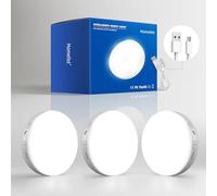 Homelist Motion Sensor Lights Indoor, Rechargeable Night Light, 3 Pack