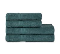 Homelover Organic Cotton 4 Piece Towel Set - 2 Bath Towels, 2 Hand Towels,%100 Turkish Cotton Extra Large Luxury Towel Sets for Bathroom, Hotel Quality Soft Towels Set, Forest Green
