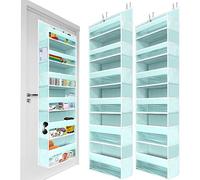 Homelux Theory Heavy Duty Door Organiser for Bedroom, Bathroom and Kids Room, 140 x 17 cm, 6 Large Front and 12 Side Pockets, Hanging Storage, Closet Door Organiser for Bedroom