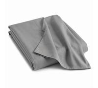 HOMELY IDEAS 200 Thread Count Silver Single Egyptian Cotton Flat Sheets, Rich Cotton, Breathable, Durable, Smooth, Comfortable & Soft Bed Sheet (SILVER, SINGLE)