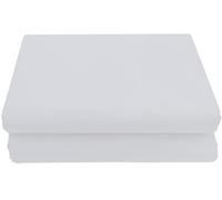 HOMELY IDEAS 200 Thread Count White Egyptian Cotton Flat Sheets, Rich Cotton, Breathable, Durable, Smooth, Comfortable & Soft Bed Sheet (WHITE, KING)