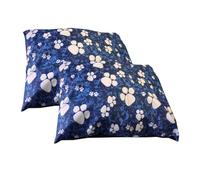 HOMELY IDEAS Large Dog Bed Cushion - Luxury Soft Pet Bed for Medium & Large Dogs - Comfortable Pack of 2 Support Sleeping Cushion with Printed Zipper Cover - Durable Indoor Pet Bed (95x70x4cm)