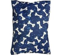 HOMELY IDEAS Large Dog Bed Cushion - Luxury Soft Pet Bed for Medium & Large Dogs - Comfortable Pack of 4 Support Sleeping Cushion with Printed Zipper Cover - Durable Indoor Pet Bed (95x70x4cm)