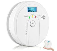 HOMELYLIFE Carbon Monoxide Detector, Battery Operated Carbon Monoxide Alarm with LCD Digital Display, EN 50291 CO Alarms Monitor for Home Safety (AA Battery NOT Included)