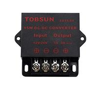 HOMELYLIFE DC 12V 24V to DC 5V 3A 15W Step Down Buck Converter Voltage Regulator Reducer Power Converter Mini Module Transformer