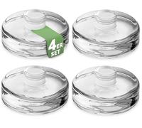HOMELYN Set of 4 Fermenting Weights (Diameter 7 cm) I Glass Weights for Fermenting I For Ideal Fermenting of Sauerkraut, Kimchi & Co.