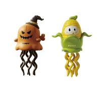 Homelytic Dancing Ghost and Corn Toys,2-in-1 Convertible Action Figure and Car,Clockwork Walking and Push-Along Toy,Clockwork Swinging Toys, Interactive Crawling Decorations, 2-Pack