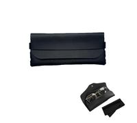 Homelytic Slim Metal Glasses Case with Cleaning Cloth, Spectacle Case for Reading Glasses, Black