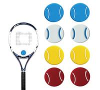 Homelytic Tennis Racket Vibration Dampeners, 8-Pack Multi-Coloured Shock Absorbers for Tennis Racquet - Reduces String Vibration, Improves Feel & Control - Essential Tennis Accessories for Players