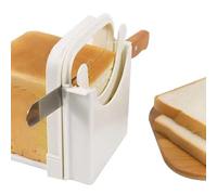 Homemade Bread Slicer - Foldable Bread Slicer Guide - Anti-Slip Manual Cutting Guide Machine for Slicing Bagels Cheese Ham Vegetables