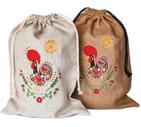 Homemade Bread Storage Bags (2-Pack) - Extra Large Reusable Linen for Artisan Loaves