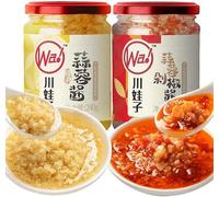 Homemade Chili Garlic Sauce, Hotpot Soup Japchae&Korean Dish seasoning, garlic seasoning, Chinese Specialties, Pickled Vegetables, Mixed Noodles Spicy Sauce, chili powder (Chili Garlic Sauce,3 can)