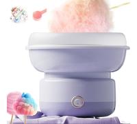 Homemade Cotton Candy Machine,Electric Candy Floss Machine With Spoon ,bamboo Skewers,One-touch Operation,270mm Grille, Cotton Sugar Maker Kit for Kids Christmas Birthday Party purple