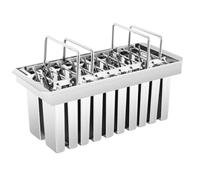 Homemade Ice Lolly Molds with Holder, Ice Pop Molds Reusable Flat Head Fast Freezing Ice Treat Maker(20pcs Flat Head 115g)