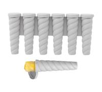 Homemade Ice Pop Molds, 6-Cavity Silicone Pop Stick Molds, Easy Release Handmade Lolly Making Aid for Jelly Jam Pudding Yogurt Fruit Juice